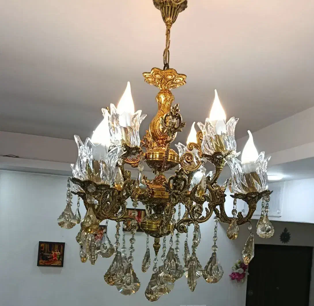 لوستر برنجی|لوستر و چراغ آویز|تهران, هوانیروز|دیوار