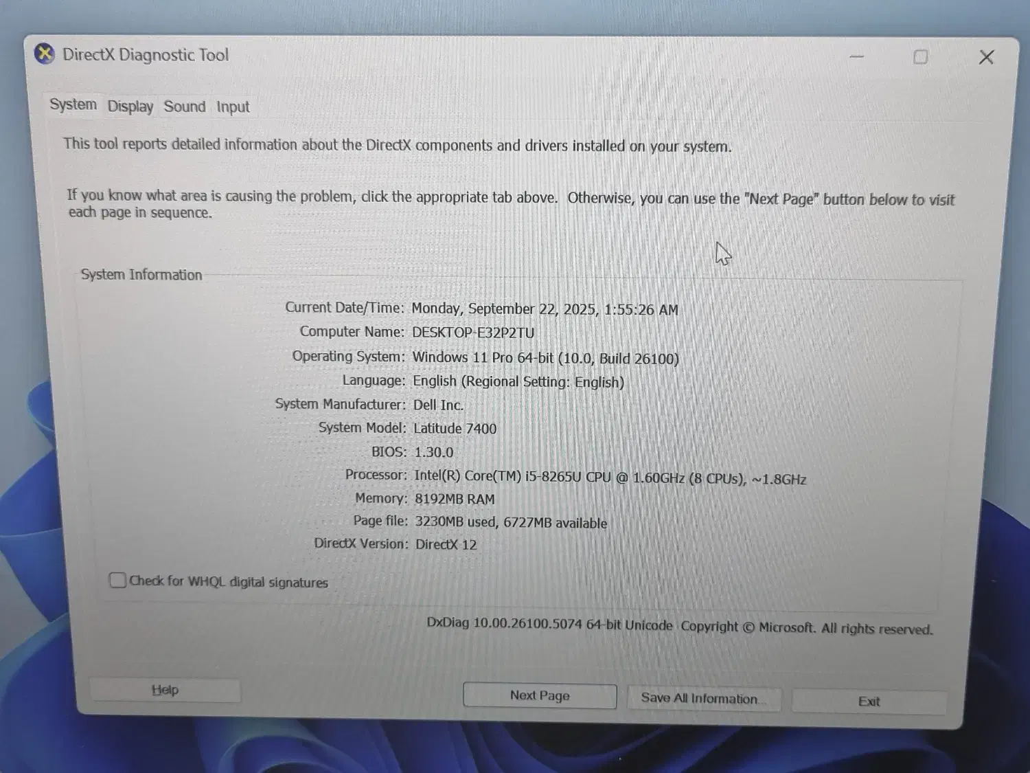 لپتاپ دل 7400 DELL بدنه فلزی مناسب ترید و دانشگاه|رایانه همراه|بندر گناوه, |دیوار