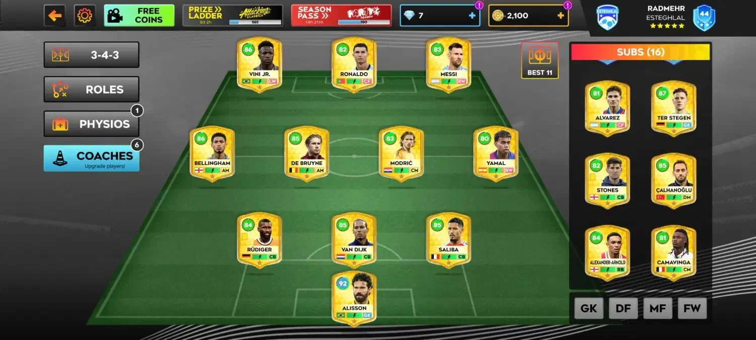 اکانت فوتبال|کنسول، بازی ویدئویی و آنلاین|شهرکرد, |دیوار