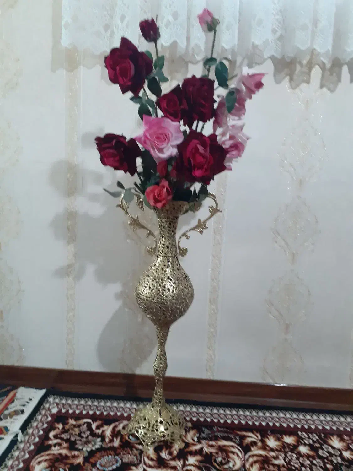 گل وگلدان برنز|گل مصنوعی|نهاوند, |دیوار