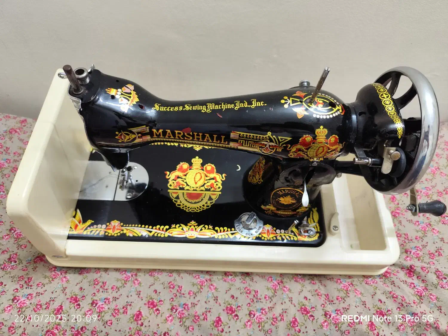 فروش توافقی چرخ خیاطی مارشال که واسه جهیزیه‌ام بود|کلکسیون اشیاء عتیقه|گرگان, |دیوار