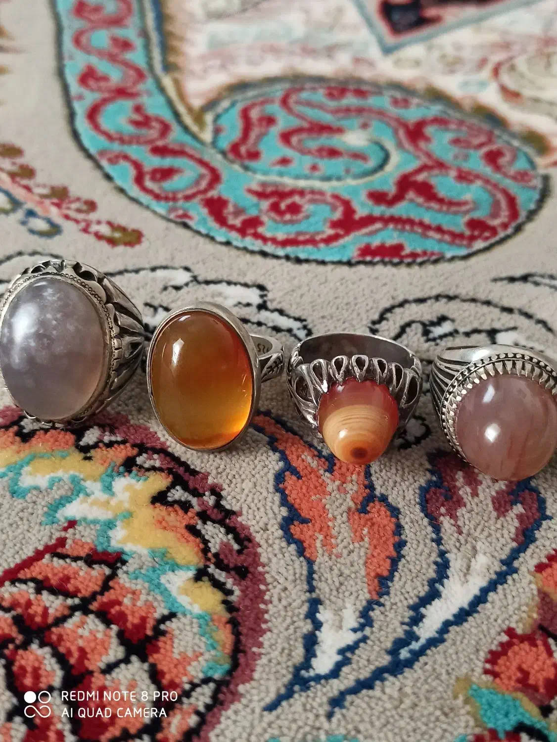 چهار عدد انگشتر نقره|جواهرات|سنندج, |دیوار