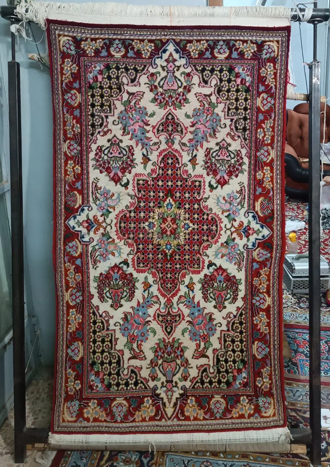 قالیچه دستباف زیبا|فرش|شهرضا, |دیوار