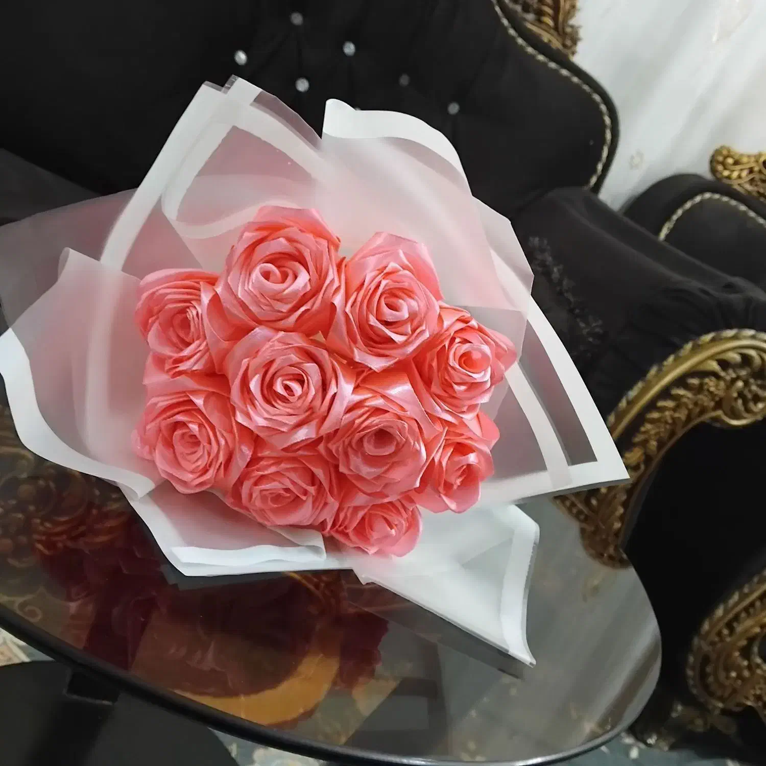 گل روبانی شاخه ای ۳۰|گل مصنوعی|تویسرکان, |دیوار