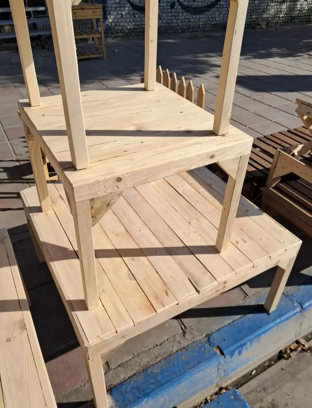 کرسی چوبی باسکوک سبک جدید با ۱۹ دیاق سفارشی فول|بخاری، هیتر، شومینه|تهران, شهرک ولیعصر جنوبی|دیوار