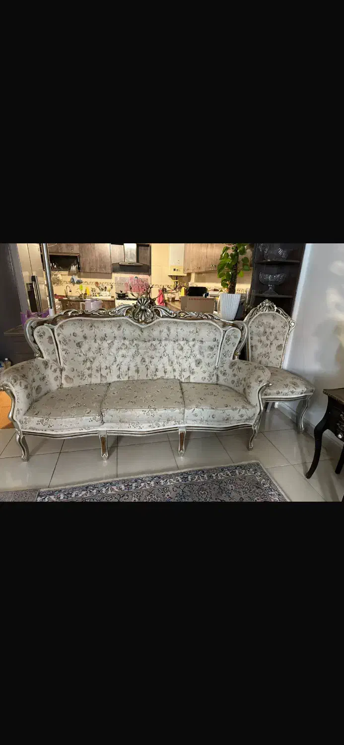 مبل سلطنتی ۹ نفر|مبلمان خانگی و میز عسلی|شیراز, صاحب الزمان|دیوار