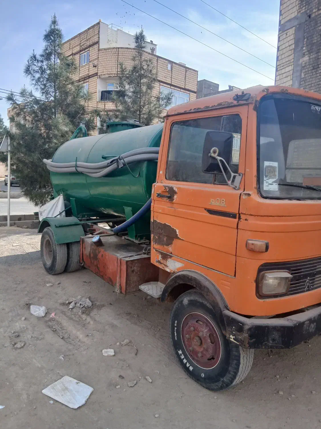 خاور۶۰۸مدل۶۳ تانکر تخلیه فاظلاب|خودرو سنگین|قم, قلعه کامکار|دیوار