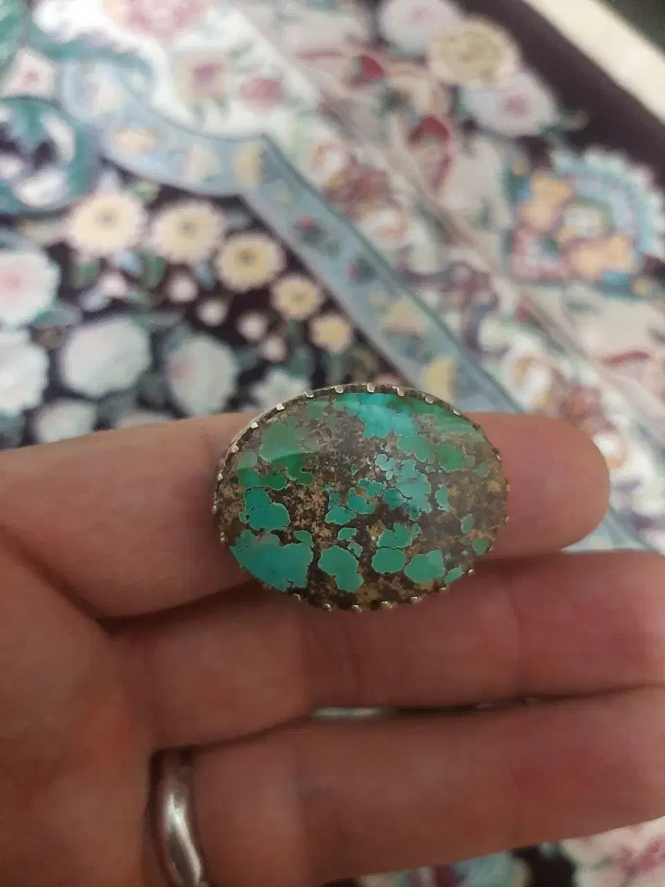 انگشتر فیروزه درشت|جواهرات|اراک, |دیوار