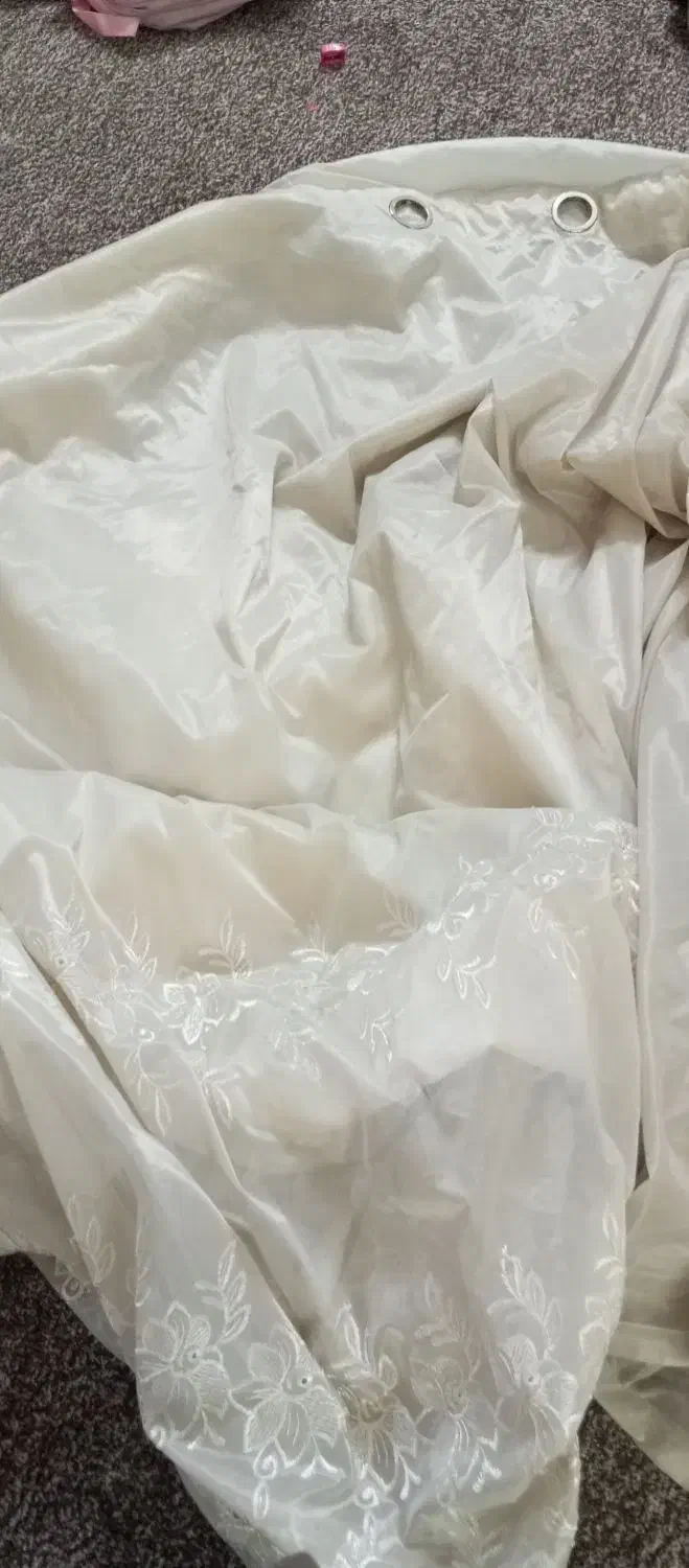 ۸مترپرده حریربااستر|پرده، رانر، رومیزی|برازجان, |دیوار