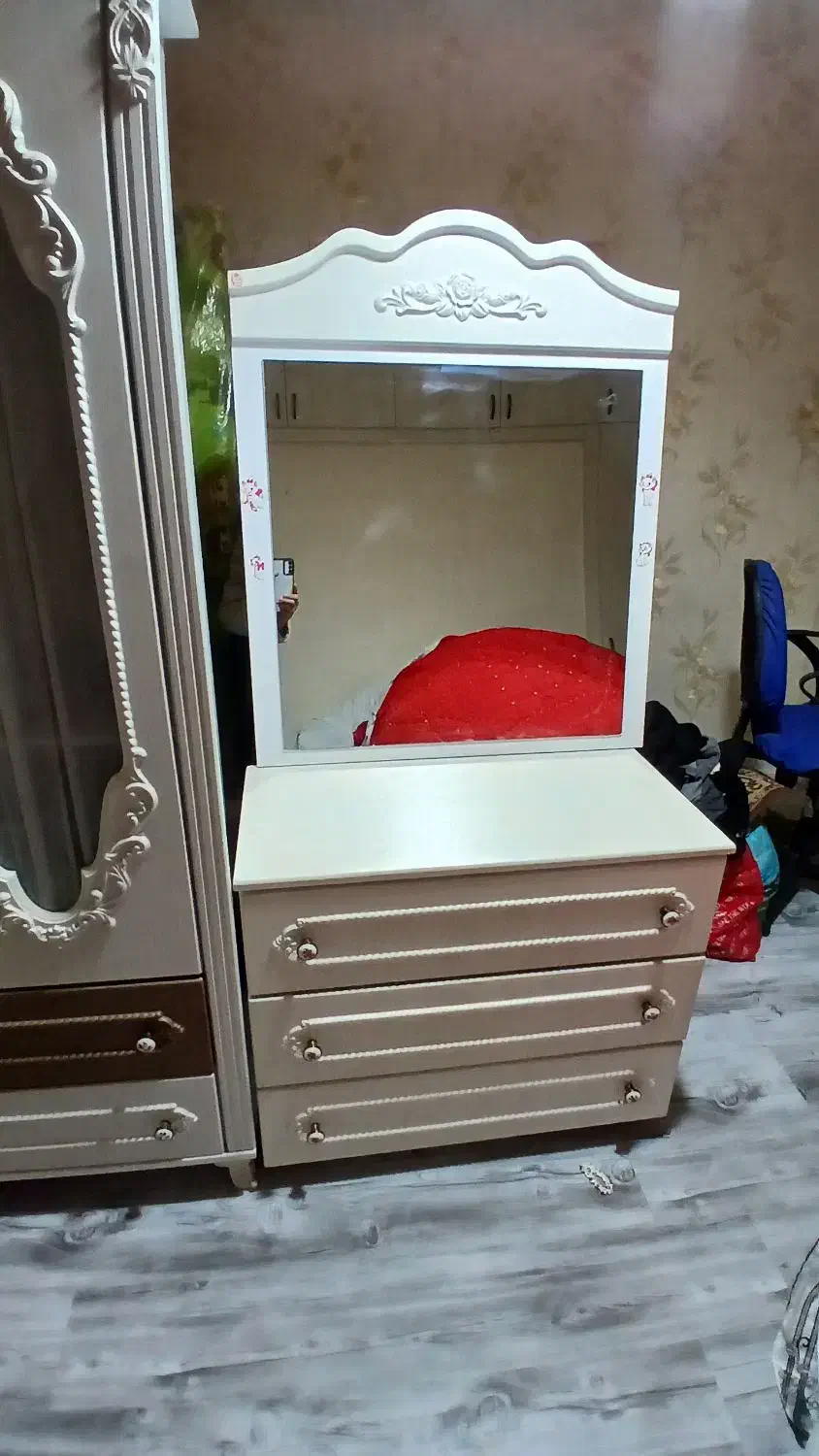 سرویس کمد ودراور|تخت و سرویس خواب|شاندیز, |دیوار