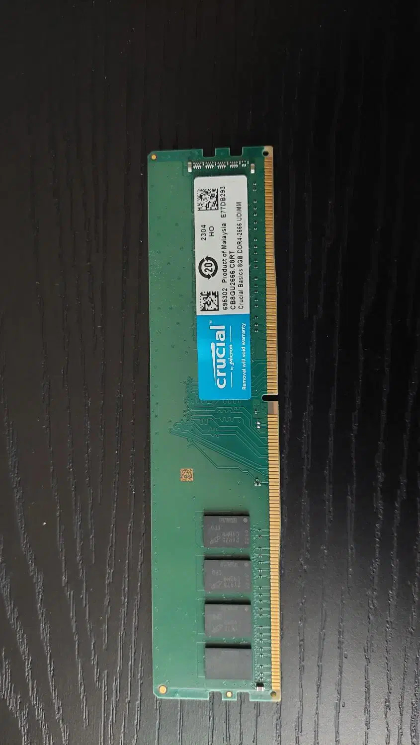 رم 8 گیگ ddr4 2666mhz crucial|قطعات و لوازم جانبی رایانه|رشت, بلوار گیلان|دیوار