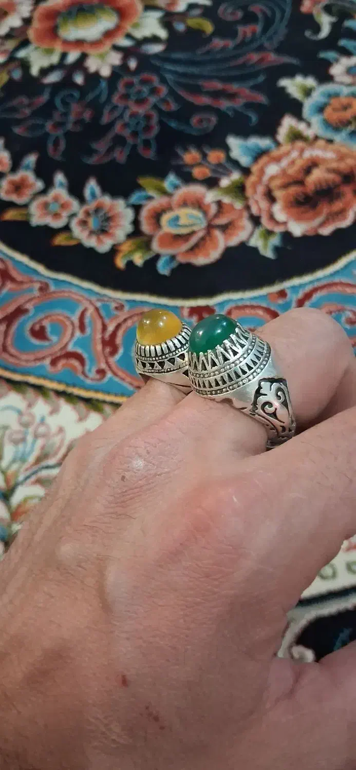 انگشتر نقره|کلکسیون اشیاء عتیقه|اصفهان, زهران|دیوار