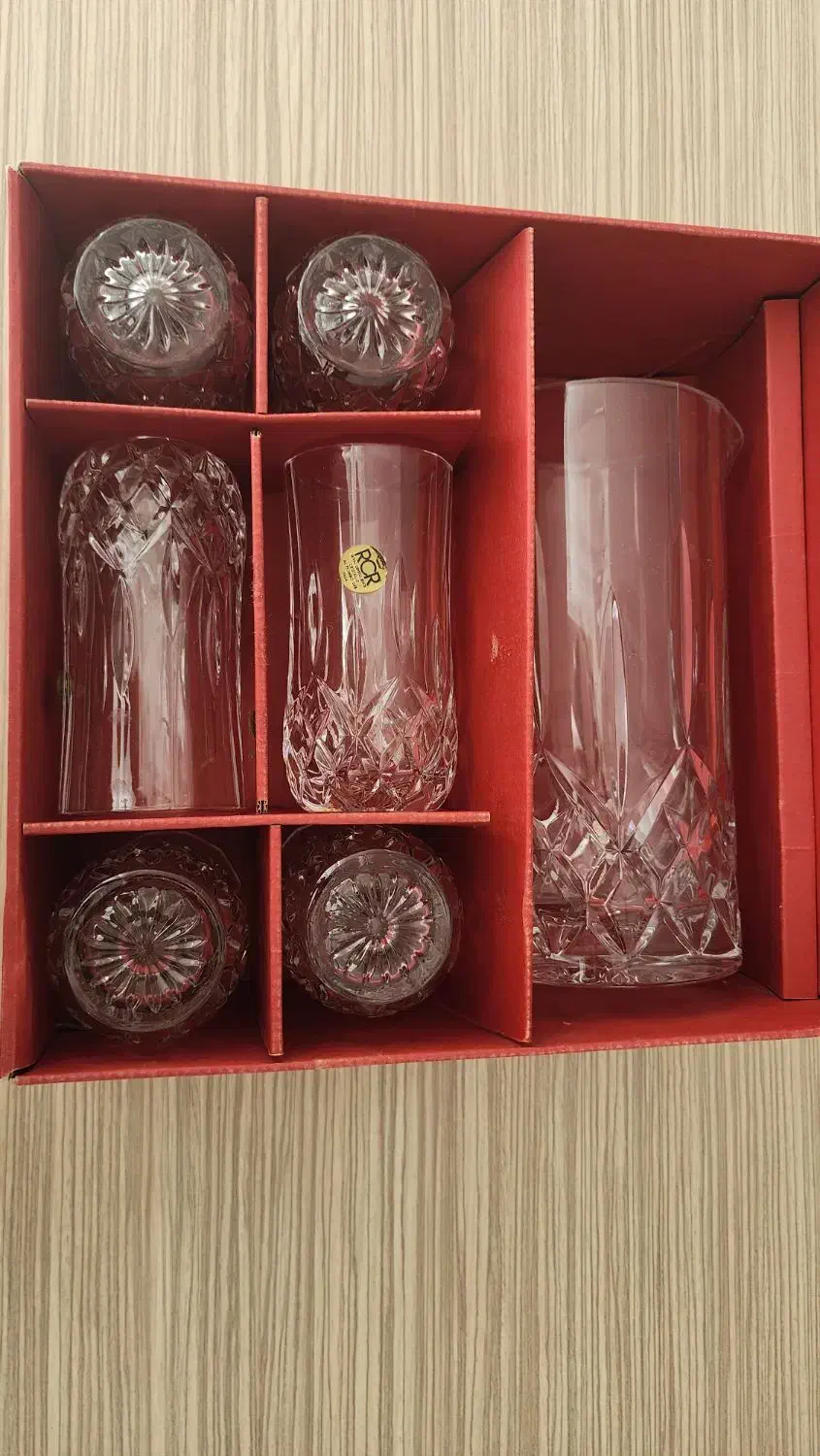 پارچ و لیوان کریستال|ظروف سرو و پذیرایی|سیرجان, |دیوار