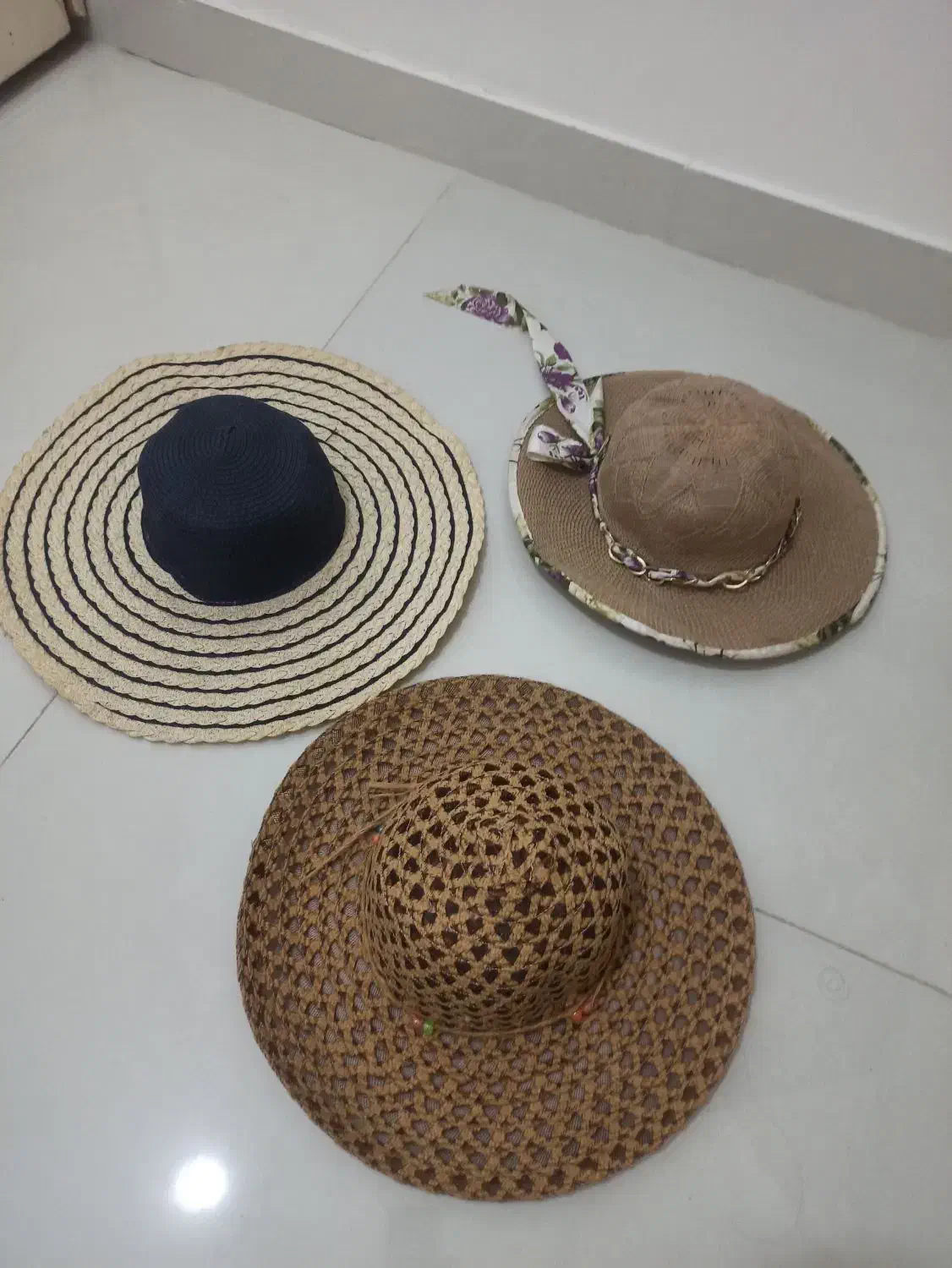 ۳ عدد کلاه ساحلی دخترانه|لباس|گرگان, |دیوار