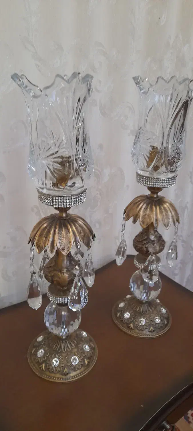 شمعدان برنز|لوستر و چراغ آویز|اردبیل, |دیوار