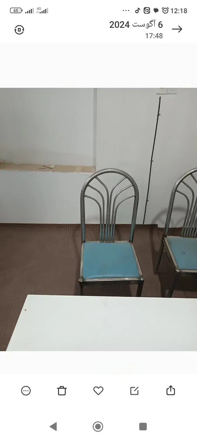 صندلی فلزی در حد|صندلی و نیمکت|تربت جام, ترکمن ها|دیوار