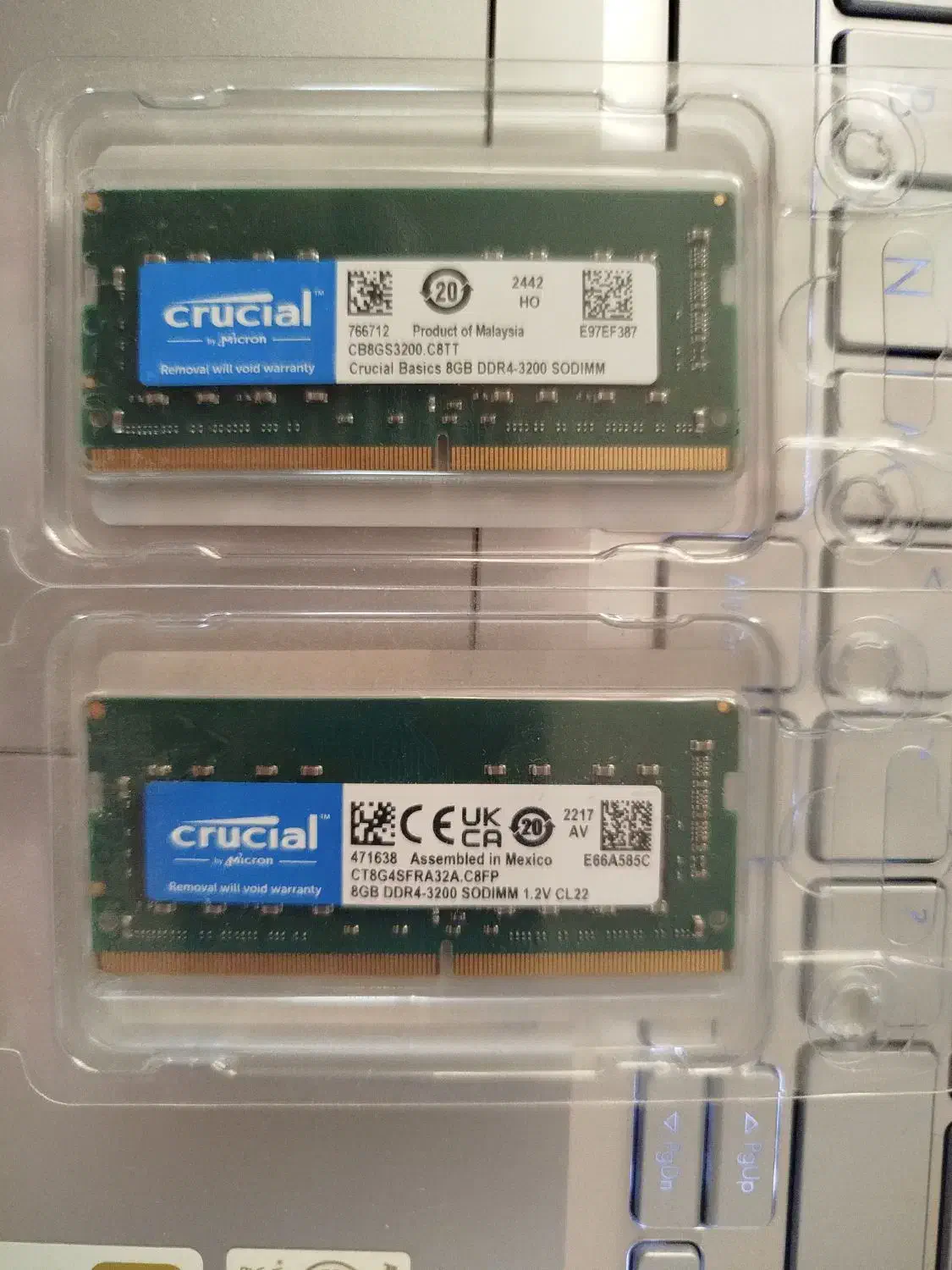 رم کروشیال ddr4 8gb 3200|قطعات و لوازم جانبی رایانه|شیراز, پودنک|دیوار