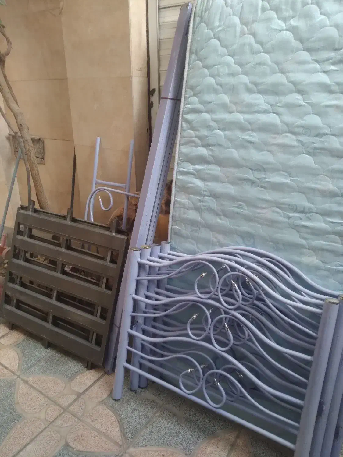 تختخواب ۲ طبقه وتختخواب ۲ نفره|تخت و سرویس خواب|مشکیندشت, |دیوار