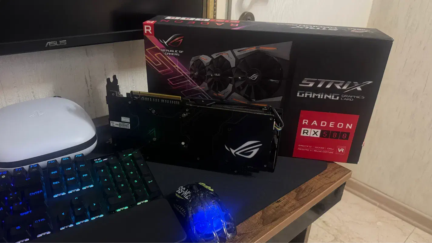 کارت گرافیک rx580 Asus Rog|قطعات و لوازم جانبی رایانه|تهران, شهرک آزمایش|دیوار