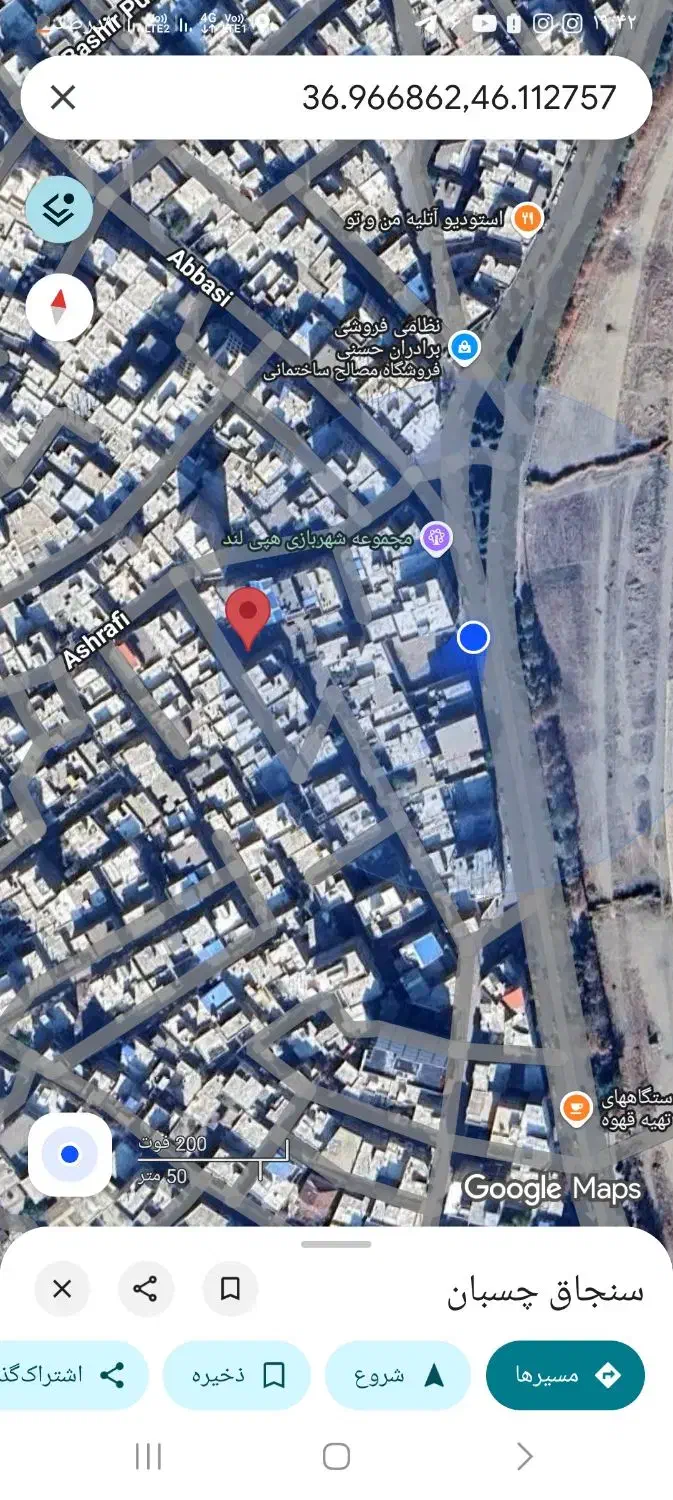 زمین مسکونی خیابان ساحلی|فروش زمین و ملک کلنگی|میاندوآب, |دیوار