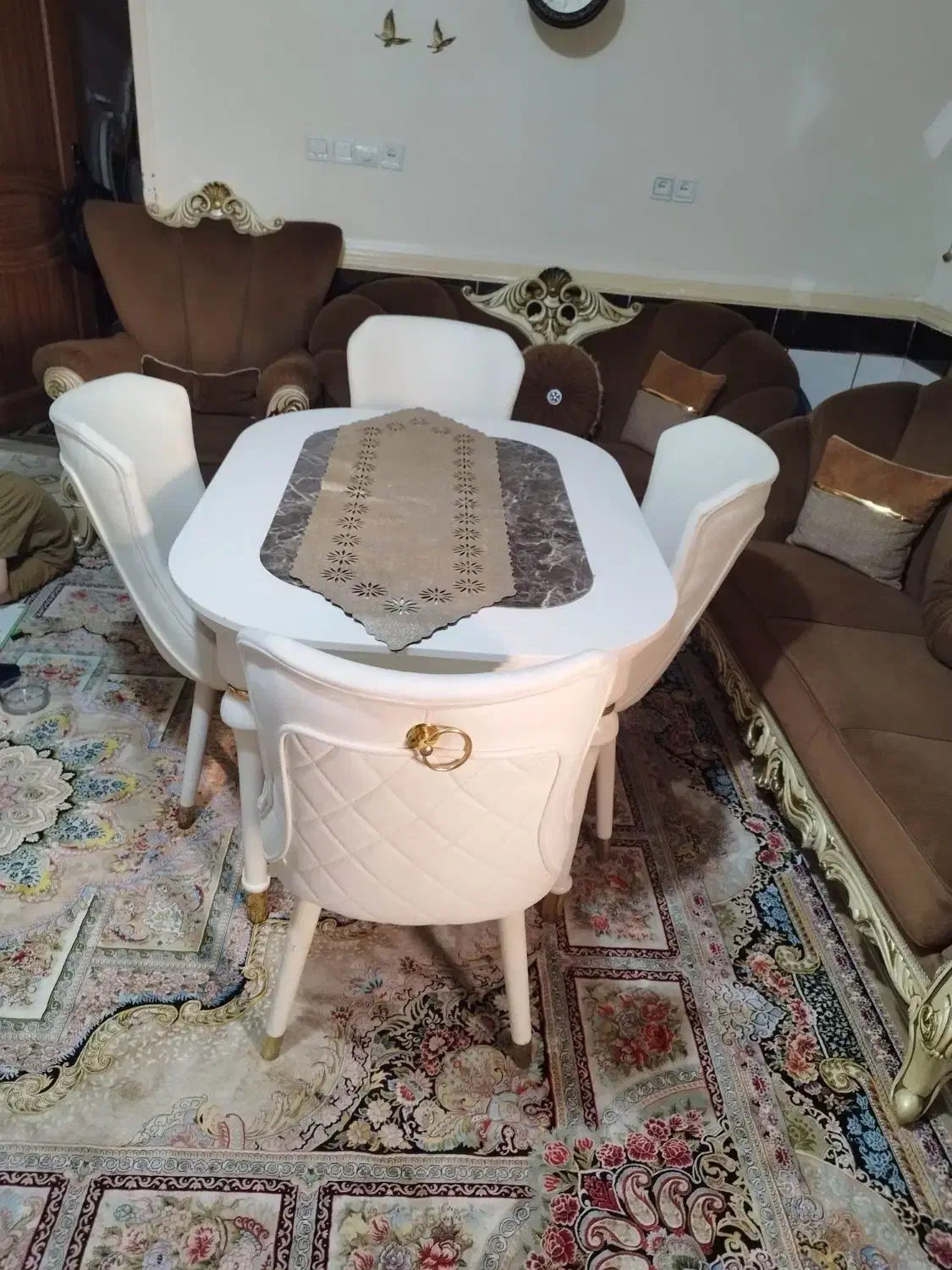 میز نهار خوری چهار نفره چستر|میز و صندلی غذاخوری|بندر امام خمینی, |دیوار