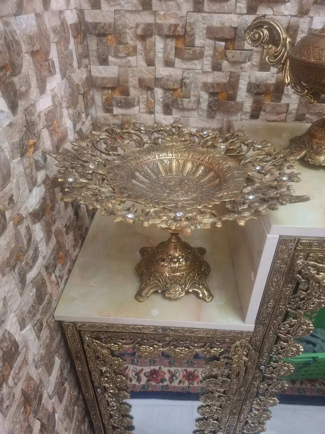 میوه خوری برنز اصل سنگین وزن قدیمی|ظروف سرو و پذیرایی|اردبیل, |دیوار