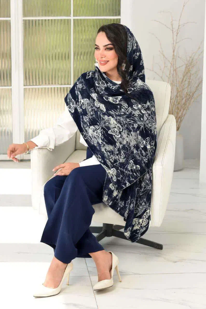 شال نخ برشکا دورلمه در 5رنگ منحصر به فرد|لباس|پیشوا, |دیوار