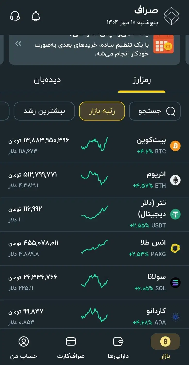 کد هدیه اپلیکیشن صراف|کارت هدیه و تخفیف|تهران, آرارات|دیوار