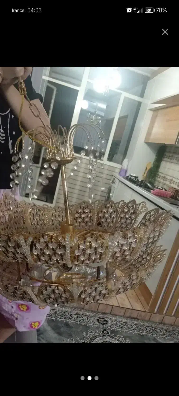 لوستر پذیرایی|لوستر و چراغ آویز|بهارستان, |دیوار