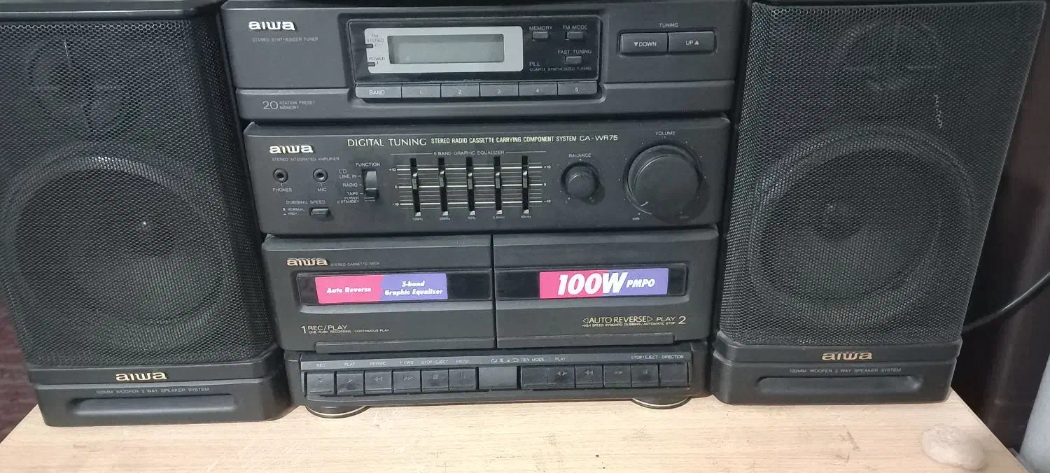 ضبط صوت آیوا دو کاسته رادیو دیجیتال|سیستم صوتی خانگی|کرمانشاه, |دیوار