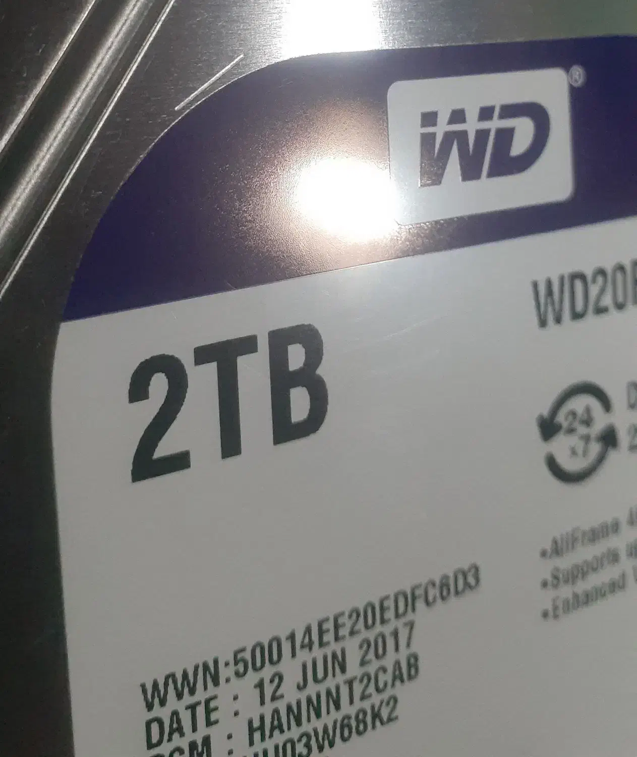 هارد ۲ ترابایت بنفش|قطعات و لوازم جانبی رایانه|محمدشهر, محمدشهر|دیوار