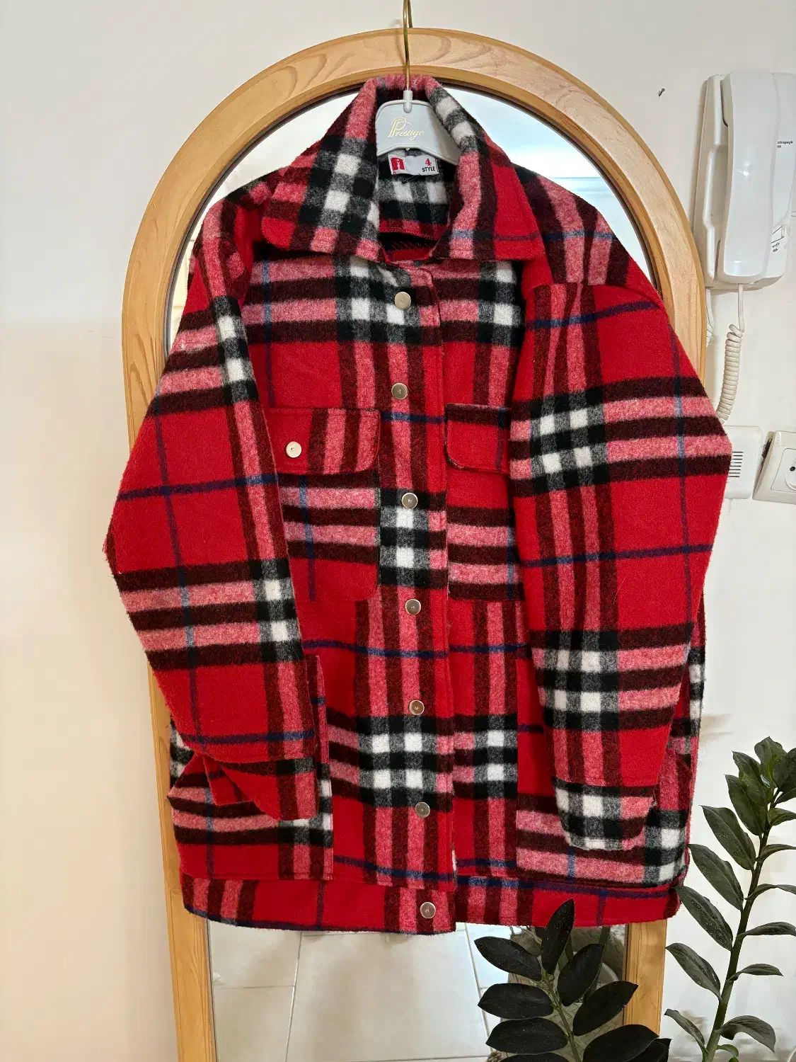 شکت چهارخونه گرم بالا|لباس|کاشمر, |دیوار