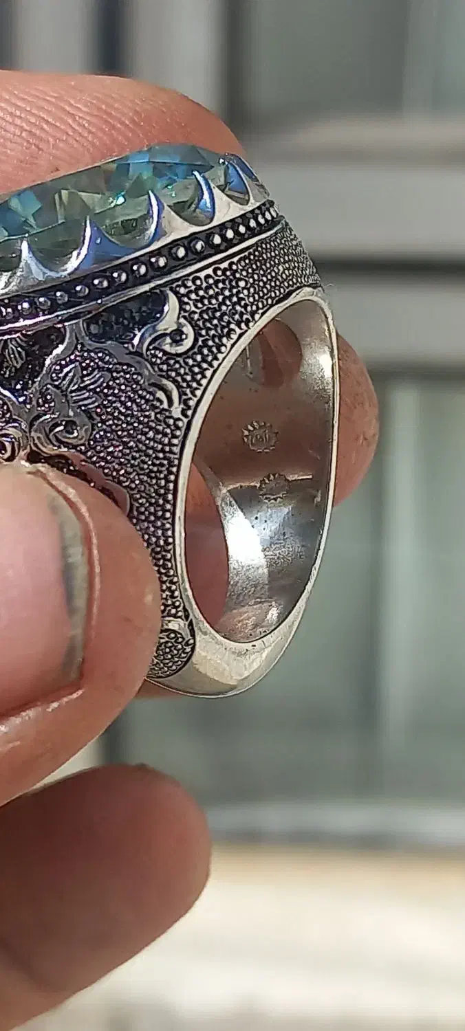 انگشتر موزنایت الماس|جواهرات|خمینی‌شهر, |دیوار