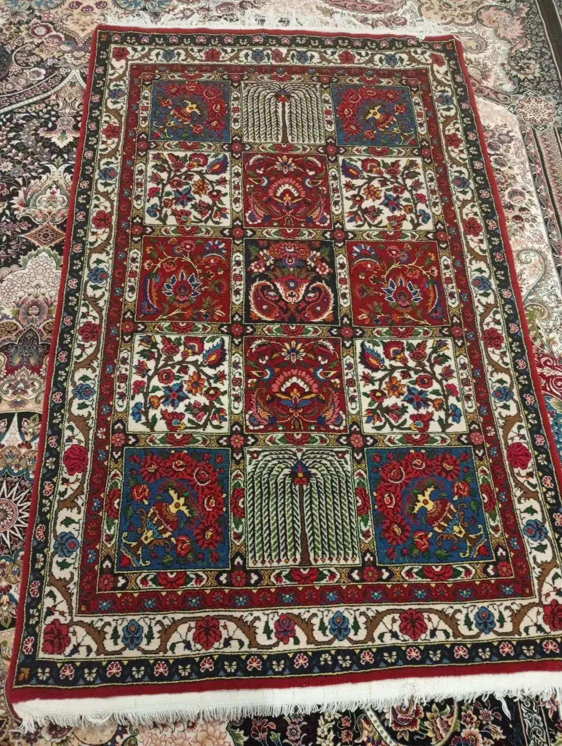 قالی نقشه چالشتری 1 در 1/5|فرش|فارسان, |دیوار