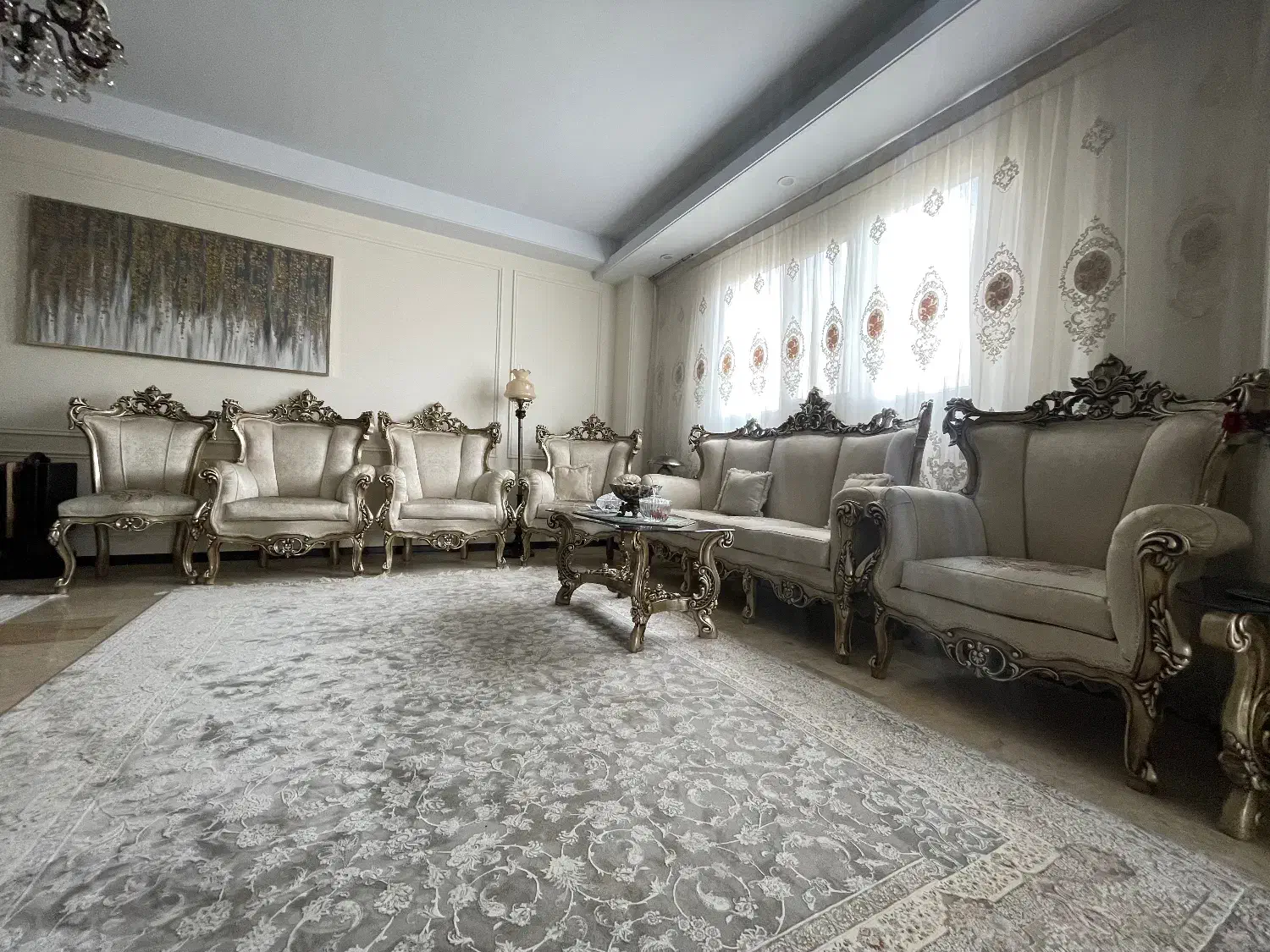 مبل استیل ۹ نفره|مبلمان خانگی و میز عسلی|تهران, شهرک آزمایش|دیوار