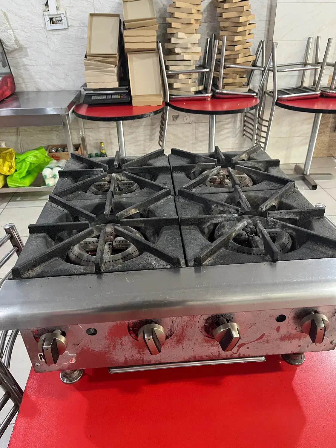 گاز ۴شعله صنعتی مکس|کافی‌شاپ و رستوران|تهران, علم و صنعت|دیوار