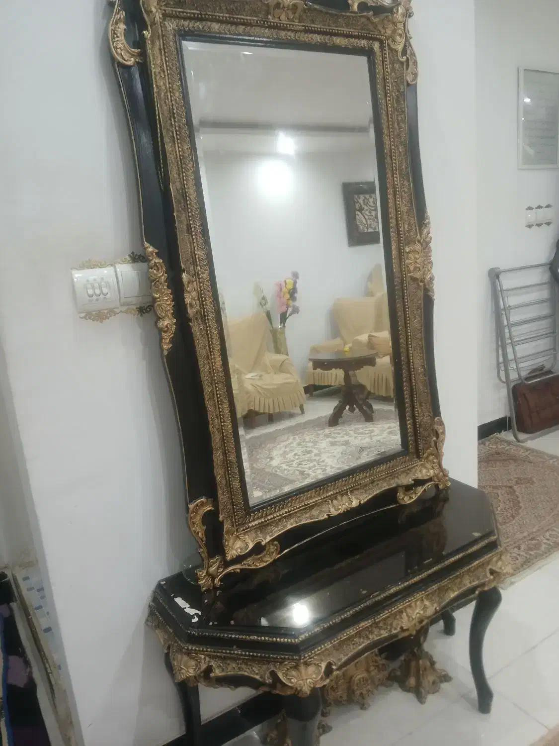 آینه وشمعدان|بوفه، ویترین، کنسول|سنندج, |دیوار