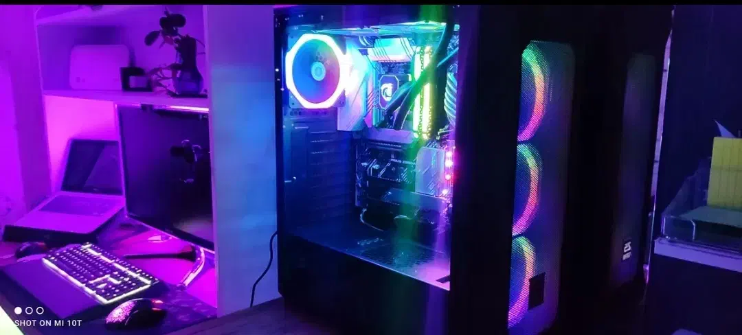 کیس استوک Rtx 3060 12gb tuf + i5 11400F + مانیتور|رایانه رومیزی|قائمشهر, |دیوار