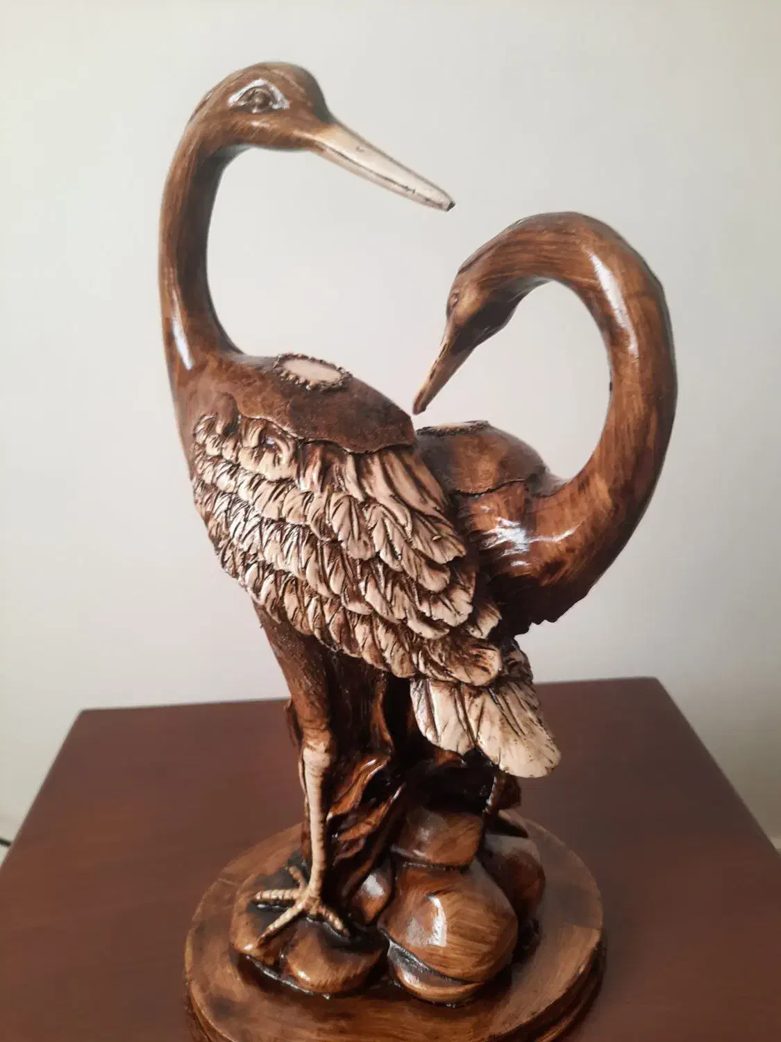 مجسمه زوج پرنده|مجسمه، تندیس، ماکت|بندر انزلی, کوی آزادگان|دیوار