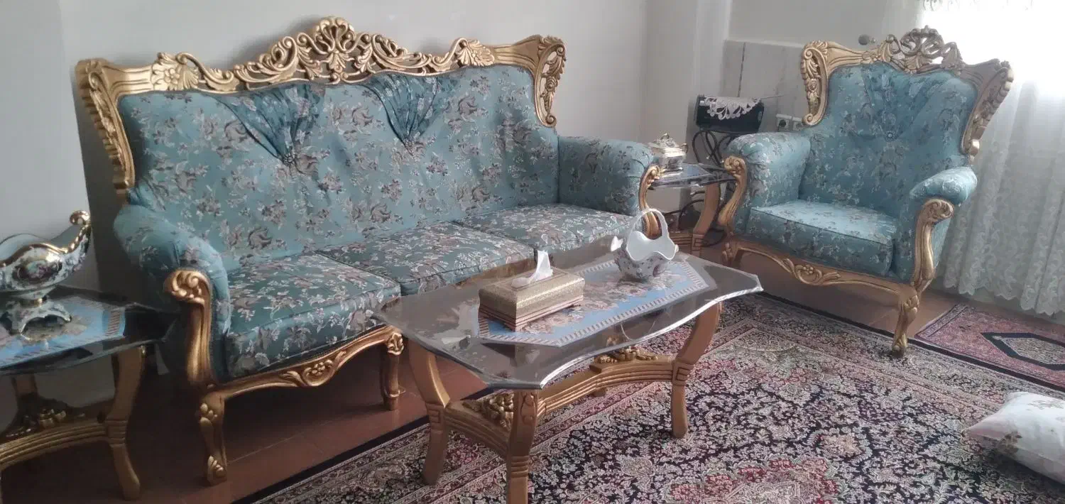 مبلمان سلطنتی 9 نفره|مبلمان خانگی و میز عسلی|سنندج, |دیوار