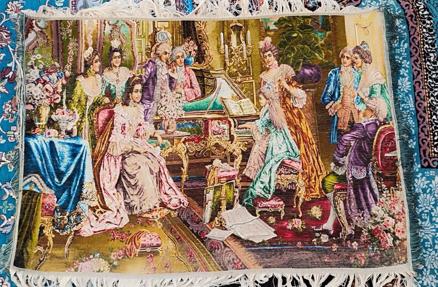 تابلو فرش دستبافت پیانو زن|تابلو فرش|پاکدشت, پاکدشت (مامازند)|دیوار