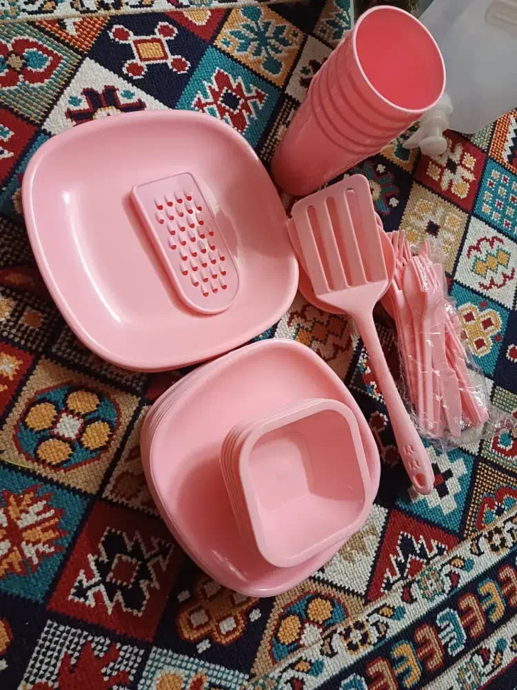 ست ظروف پلاستیکی مسافرتی|ظروف سرو و پذیرایی|آمل, |دیوار