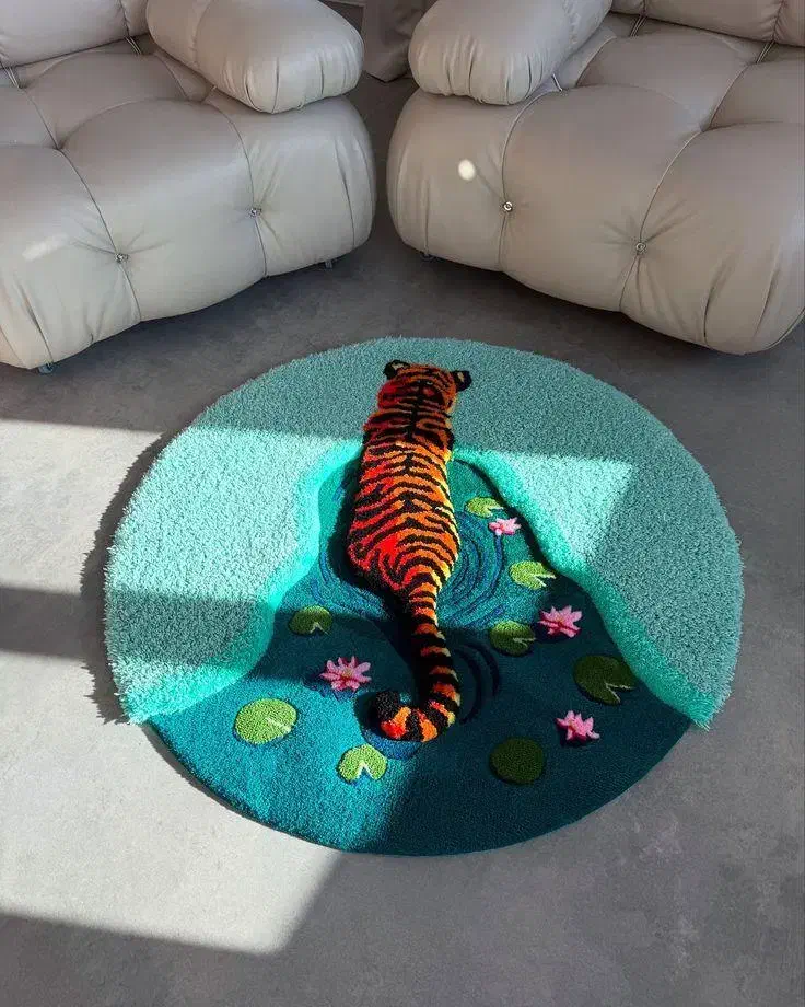 بافت قالیچه فانتزی (راگ) با طرح دلخواه شما|پادری|تبریز, |دیوار