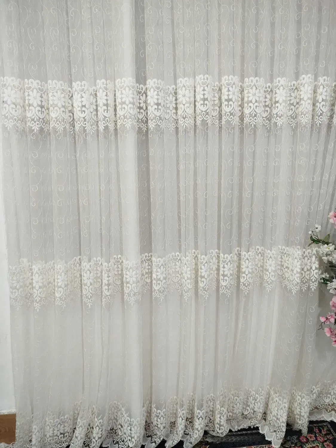 پرده توری|پرده، رانر، رومیزی|سبزوار, هویزه|دیوار