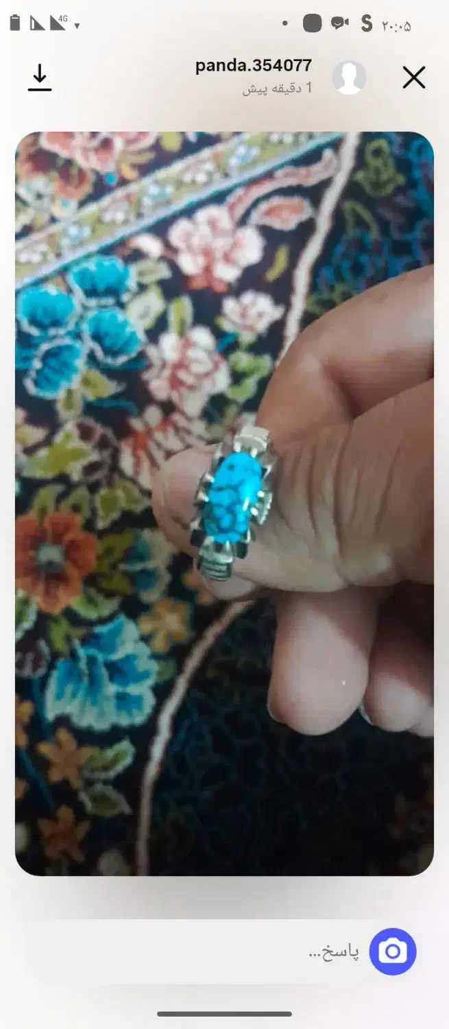 انگشتر نقره فیروز نیشابور|جواهرات|مشهد, همت آباد|دیوار