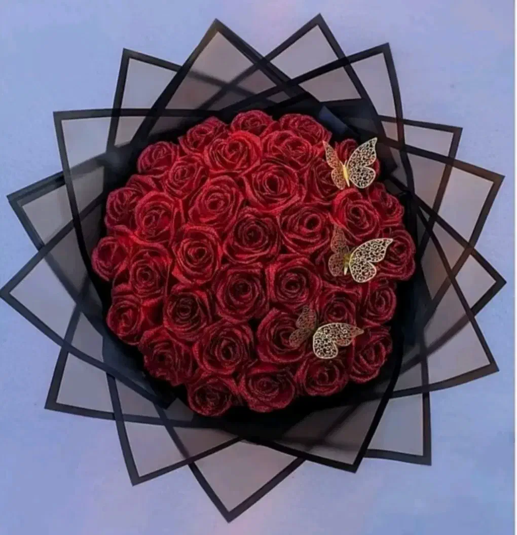 گل رز روبانی|گل مصنوعی|یاسوج, |دیوار