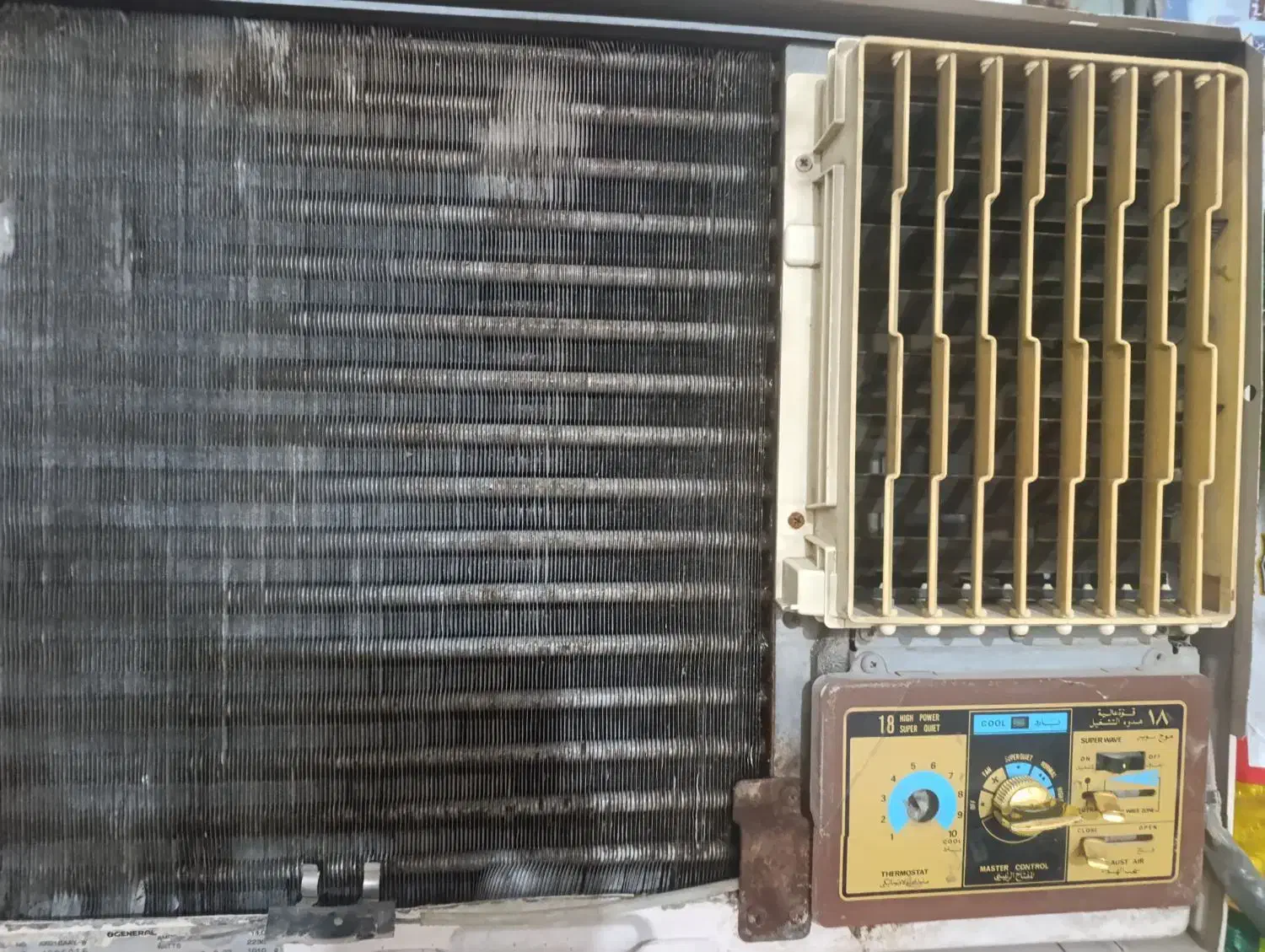 کولر پنجره ای|کولر گازی و فنکوئل|شبانکاره, |دیوار