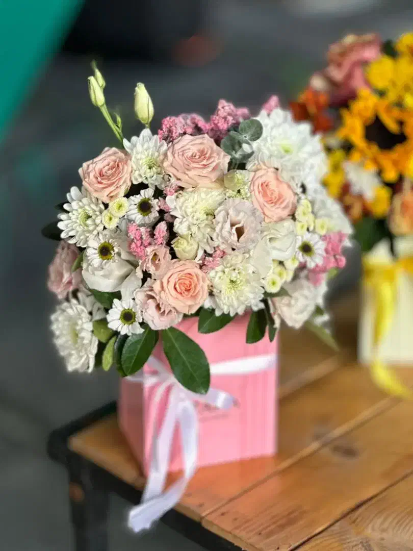 باکس گل صورتی|گل و گیاه طبیعی|خرمشهر, |دیوار