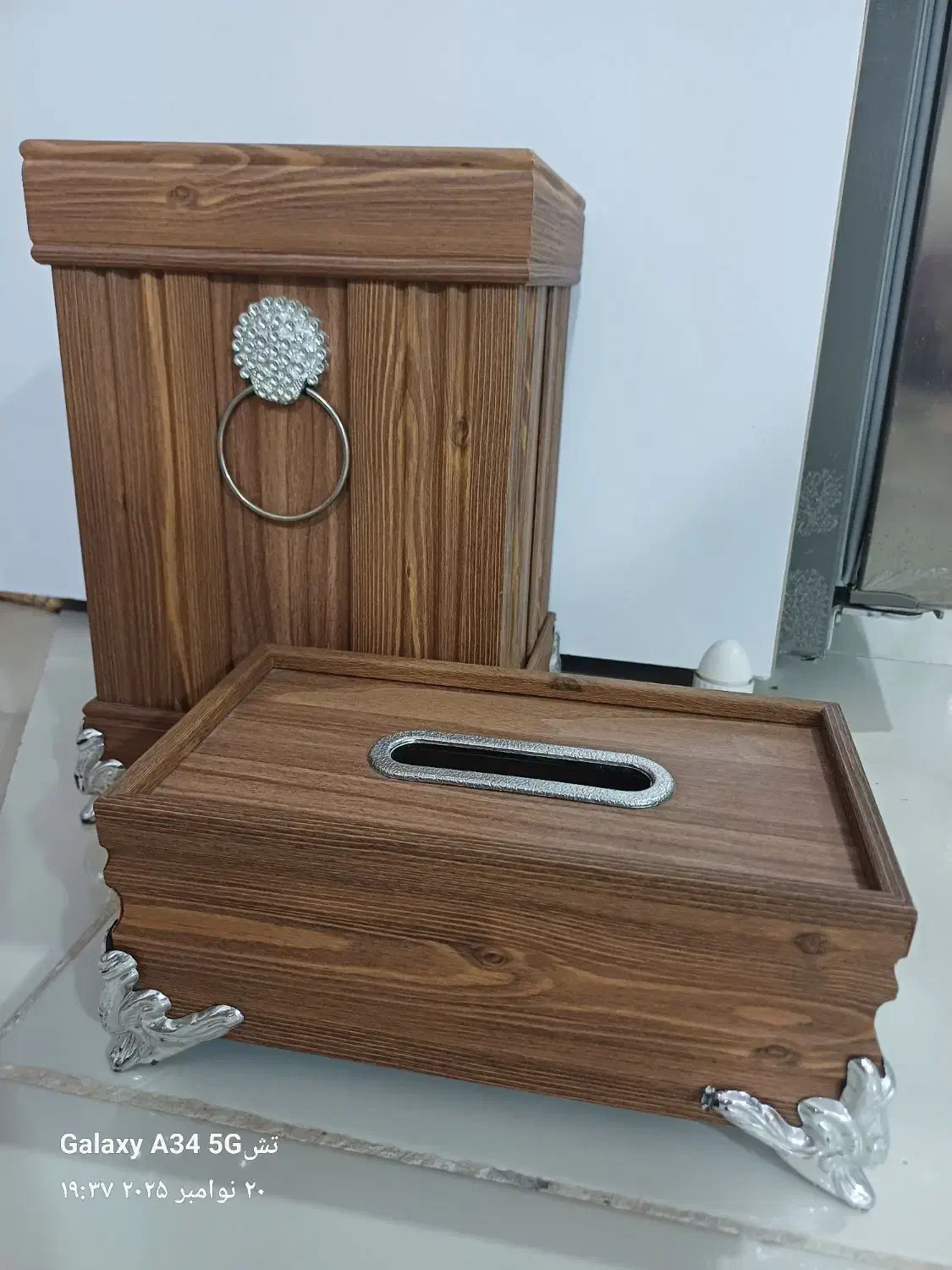 سطل و جا دستمالی|صنایع دستی و سایر لوازم تزئینی|خرم‌آباد, |دیوار