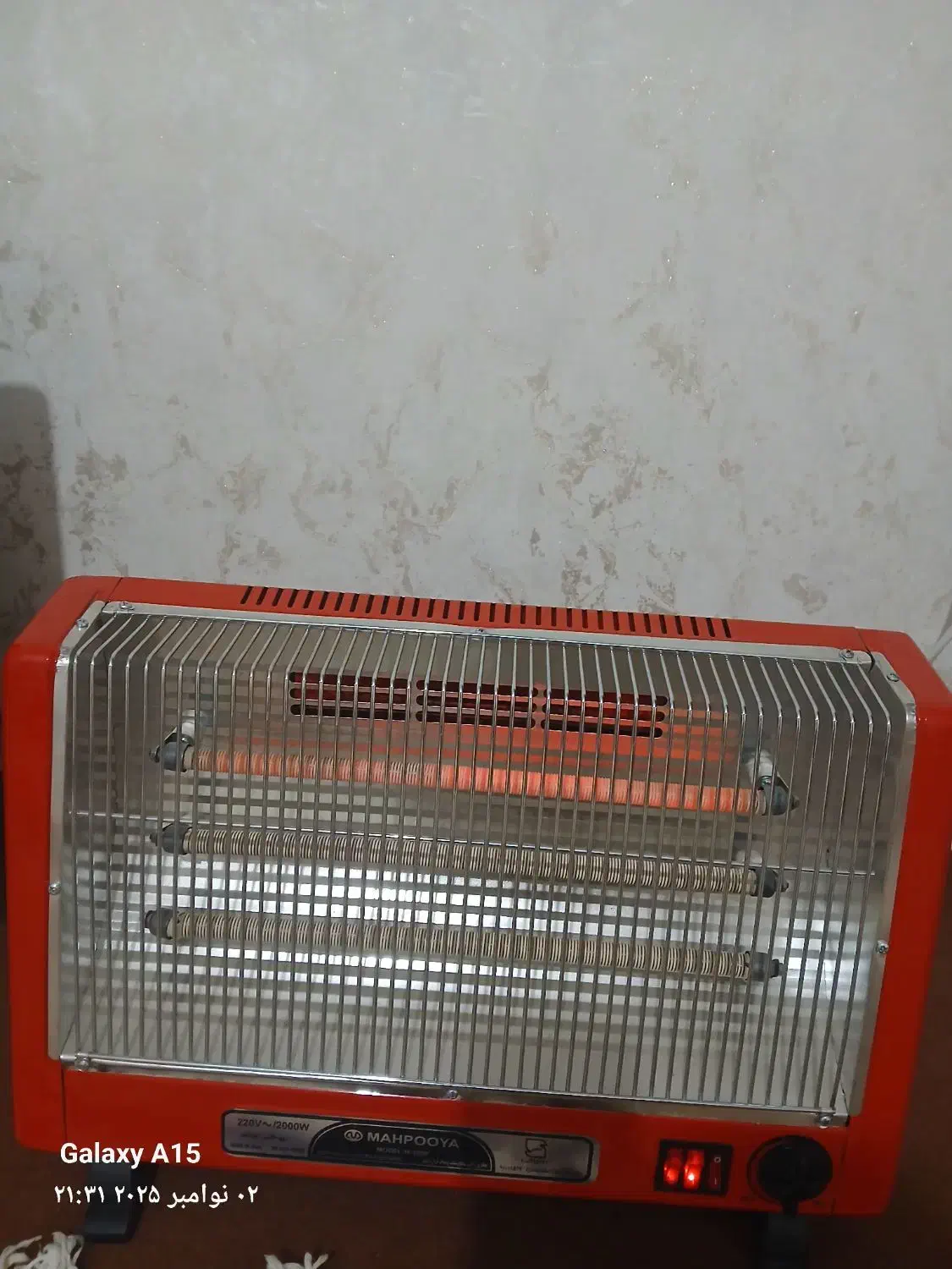 بخاری برقی درحد نو|بخاری، هیتر، شومینه|میانه, |دیوار